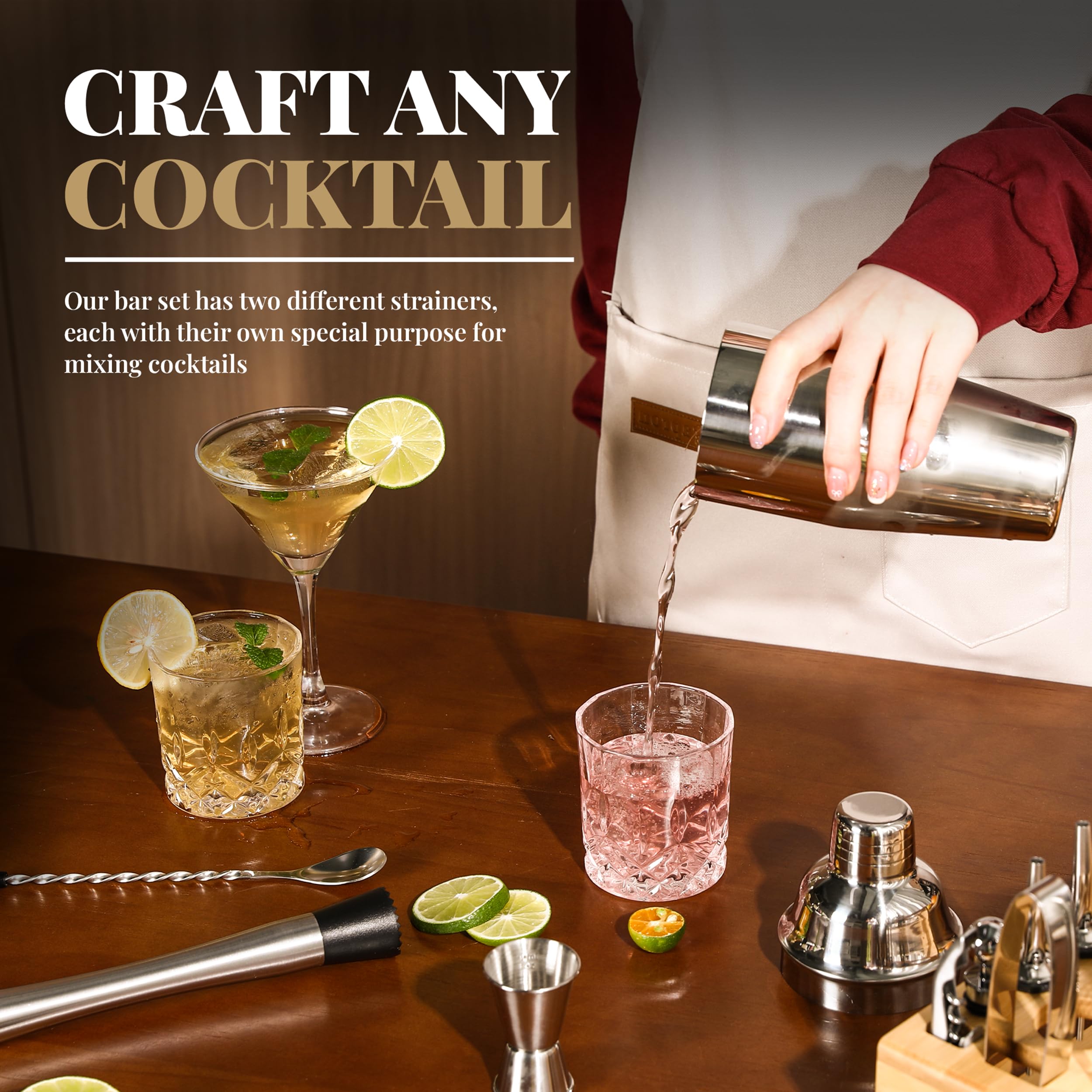 Amazon.co.jp: Mixology バーテンダーキット スタンド付き - バー